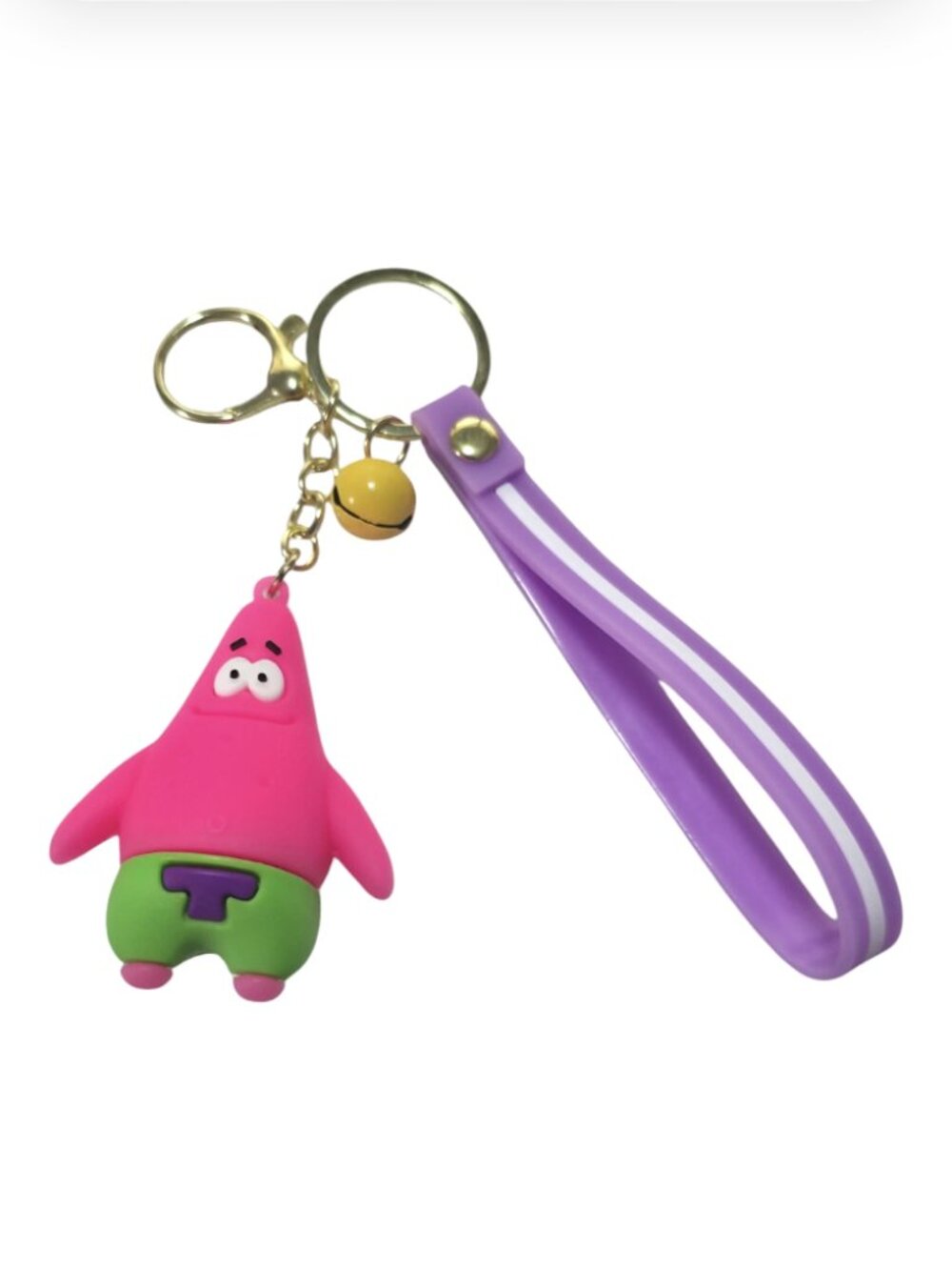 SpongeBob SquarePants Patrick Keychain Bag Charm / Backpack Clip / Accessory NEW